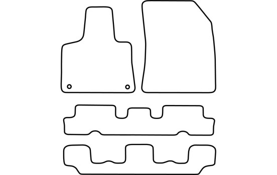 Car mats Velor suitable for Citroën C4 Picasso 2013- & C4 Spacetourer 2018- (7 persons), Image 6