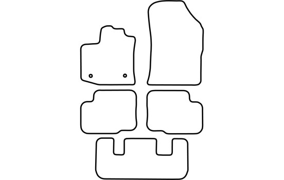 Car mats Velor suitable for Dacia Lodgy 2012- (7-Personen), Image 6