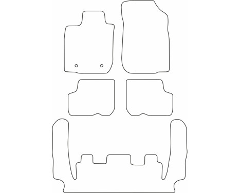 Car mats Velor suitable for Dacia Logan MCV 2005-2013 (7 persons), Image 6