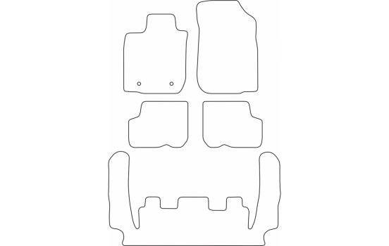 Car mats Velor suitable for Dacia Logan MCV 2005-2013 (7 persons), Image 6