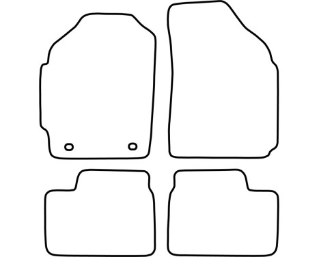 Car mats Velor suitable for Daewoo Matiz 1998-2001, Image 6
