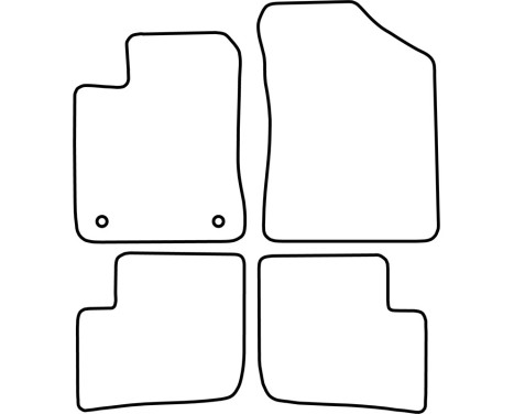Car mats Velor suitable for Daihatsu Trevis 2006-2011, Image 6