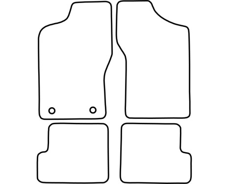 Car mats Velor suitable for Fiat Cinquecento 1992-1998, Image 6
