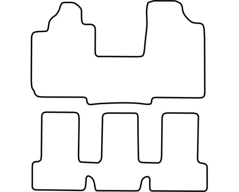 Car mats Velor suitable for Fiat Multipla 1998-2007, Image 6