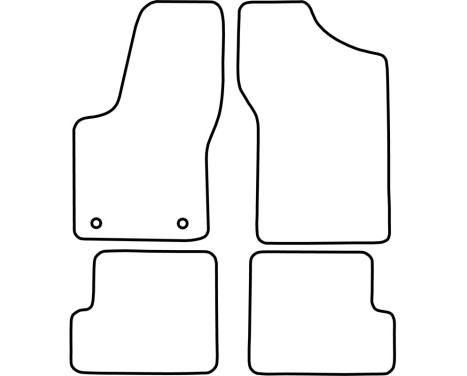 Car mats Velor suitable for Fiat Seicento 1998-2005, Image 6