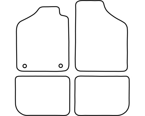 Car mats Velor suitable for Fiat Uno 1983-1994, Image 6