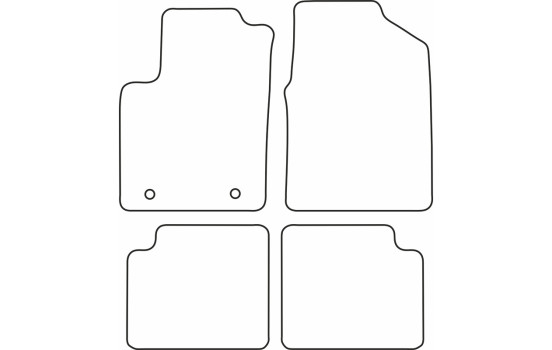 Car mats Velor suitable for Ford Ka 2013-2015, Image 6