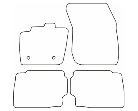 Car mats Velor suitable for Ford Mondeo V 2015-, Image 6