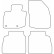 Car mats Velor suitable for Honda Civic 3/5, Thumbnail 6