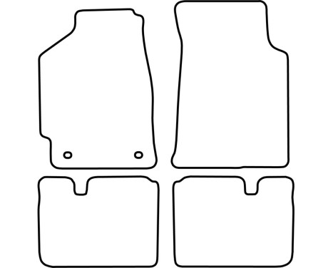 Car mats Velor suitable for Honda Civic 3 doors 1988-1991, Image 6