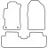 Car mats Velor suitable for Honda Civic coupe 2001-2005, Thumbnail 6