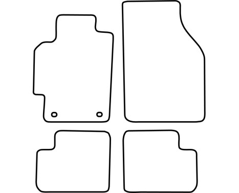 Car mats Velor suitable for Honda Logo 1999-2002, Image 6