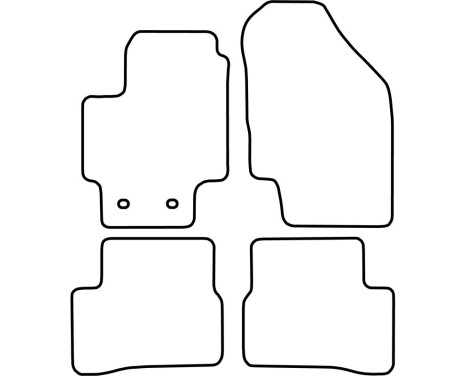 Car mats Velor suitable for Hyundai Accent 2006-2009, Image 6