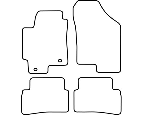 Car mats Velor suitable for Hyundai coupe 2000-2009, Image 6