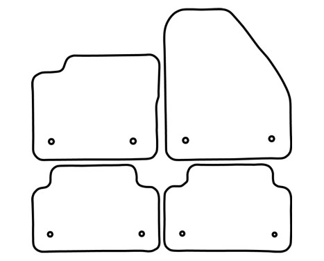 Car mats Velor suitable for Jaguar E-Pace 2017-, Image 6