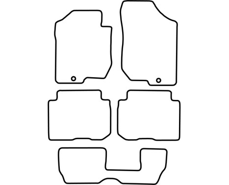 Car mats Velor suitable for Kia Carens 2006-2011 (7 persons), Image 6