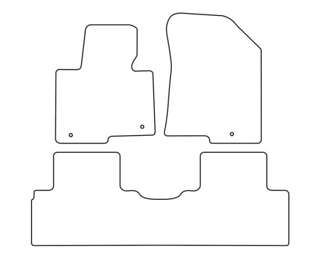 Car mats Velor suitable for Kia Carens 2013- (5-Persons), Image 6