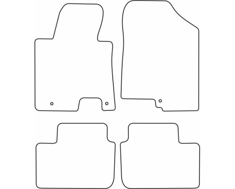Car mats Velor suitable for Kia Cee'd 2013-2015, Image 6