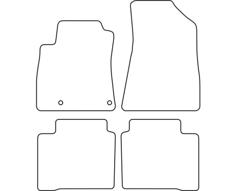 Car mats Velor suitable for Kia Niro II Hybrid 2022-, Image 6
