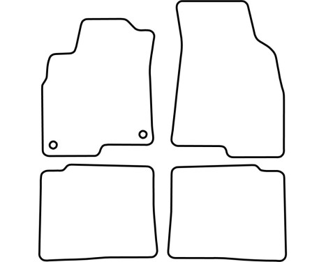 Car mats Velor suitable for Kia Opirus 2003-2008, Image 6