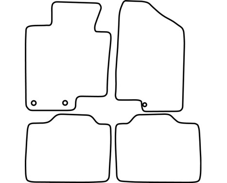 Car mats Velor suitable for Kia Optima 2011-2016, Image 6
