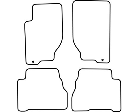 Car mats Velor suitable for Kia Sorento 2002-2006 (4-piece), Image 6