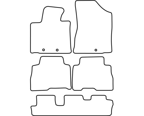 Car mats Velor suitable for Kia Sorento 2013- (7 persons), Image 6