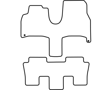 Car mats Velor suitable for Lancia Phedra 2002-2011, Image 6
