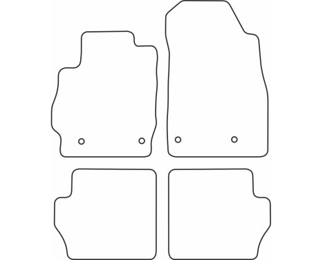 Car mats Velor suitable for Mazda 2 3/5 doors 2007-2014, Image 6