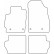 Car mats Velor suitable for Mazda 2 3/5 doors 2007-2014, Thumbnail 6