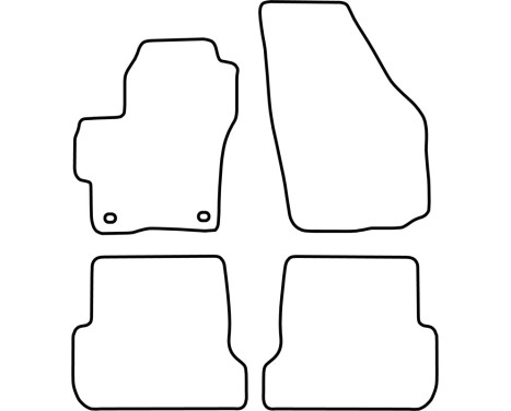 Car mats Velor suitable for Mazda 3 2003-2009, Image 6