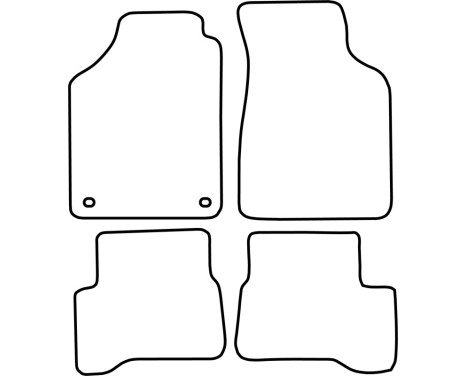 Car mats Velor suitable for Mazda 323 1989-1994, Image 6