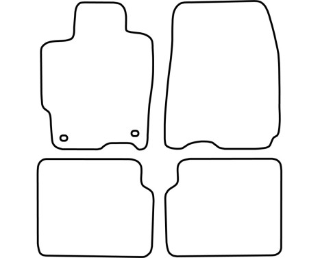Car mats Velor suitable for Mazda 323 sedan/323F fastbreak 1998-2003, Image 6