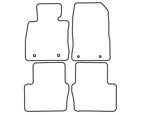 Car mats Velor suitable for Mazda 6 Sedan 2016-, Image 6