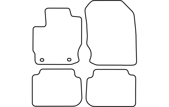 Car mats Velor suitable for Mitsubishi Colt 2009- (excl. heating), Image 6