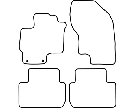 Car mats Velor suitable for Mitsubishi Outlander III PHEV 2013-, Image 6