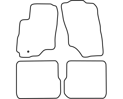 Car mats Velor suitable for Mitsubishi Outlander/Sport 2003-2009, Image 6