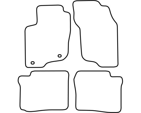 Car mats Velor suitable for Mitsubishi Spacestar 1998-2005, Image 6