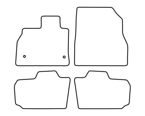Car mats Velor suitable for Nissan Leaf 2013-2017, Image 6