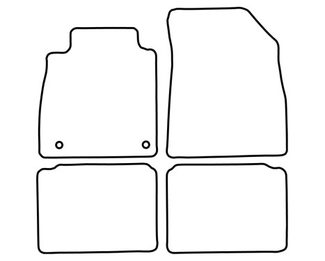 Car mats Velor suitable for Nissan Micra K14 2017-, Image 6
