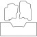 Car mats Velor suitable for Nissan Navara 2005- Single + Double Cab, Thumbnail 6