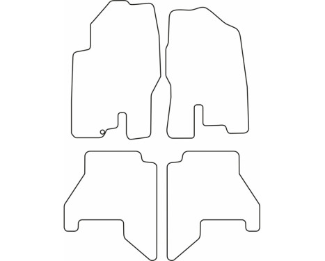 Car mats Velor suitable for Nissan Pathfinder 2005-2013, Image 6