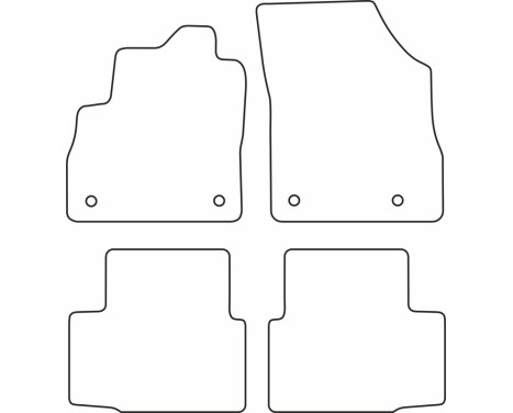 Car mats Velor suitable for Opel Astra K 2015-, Image 6