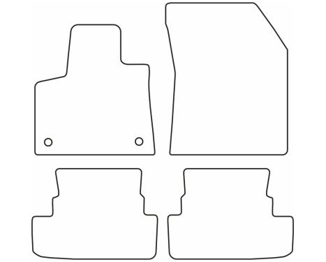 Car mats Velor suitable for Opel Grandland X Hybrid 2019- & Peugeot 3008 II Hybrid 2019-, Image 6