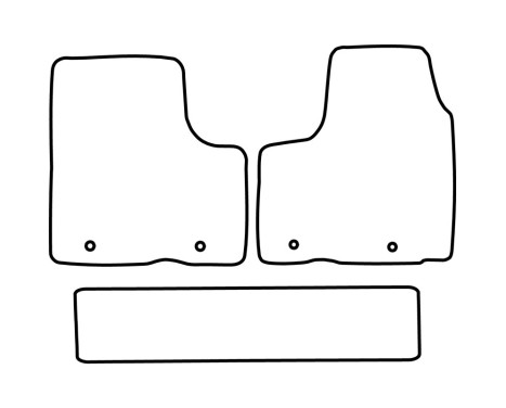 Car mats Velor suitable for Opel Vivaro 2014-2019 (2nd row of seats), Image 6
