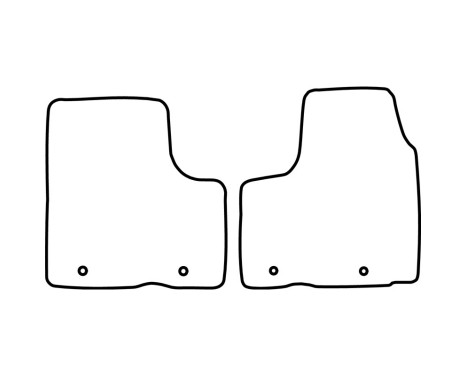 Car mats Velor suitable for Opel Vivaro 2014-2019 (only for), Image 6