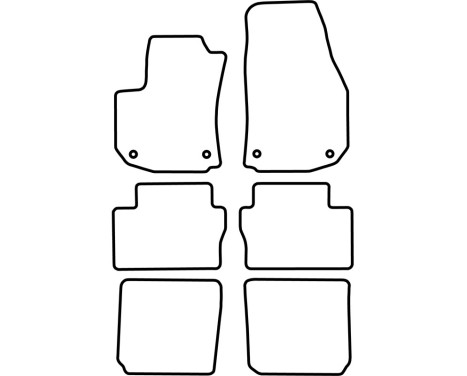 Car mats Velor suitable for Opel Zafira B 2005-2011 (7 persons), Image 6