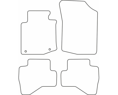 Car mats Velor suitable for Peugeot 107 2010-, Image 6