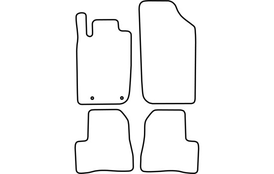 Car mats Velor suitable for Peugeot 206 2007-2009, Image 6