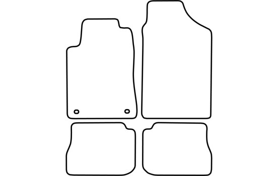 Car mats Velor suitable for Peugeot 605 1991-2000, Image 6
